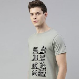 This Is How I Roll with t-Shirt || 4×4 Car Unisex Heavy Cotton Tee Grey Color !! Limited Edition